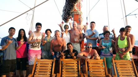 Similan Island Liveaboard group shot of our happy divers