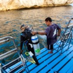 diving platform on similan island liveaboard mv giamani