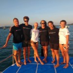 happy phuket open water students with instructor sophii