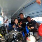 open water students from singapore raz and izad